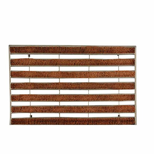 Esschert Design Paillasson en métal galvanisé rouleaux de coco 59x39,5x3,5cm code EAN 8714982005732 