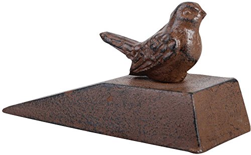Cale porte en fonte oiseau 6,5x15,7x8,9cm