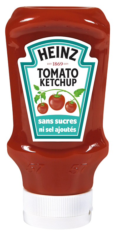 KETCHUP SANS SUCRE ET SANS SEL AJOUTES HEINZ