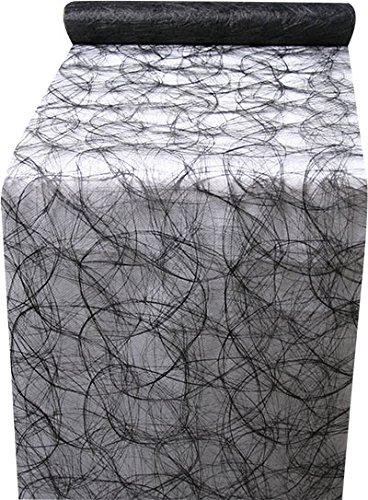 Invitalafete Chemin de table fibre - 0.30X25m - noir - le rouleau 8715969062236 (8715969062236)