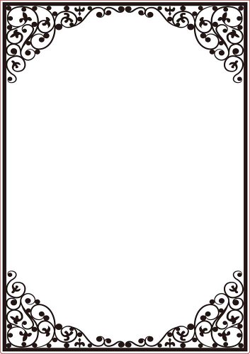 Matrice de gaufrage cadre ovale a4