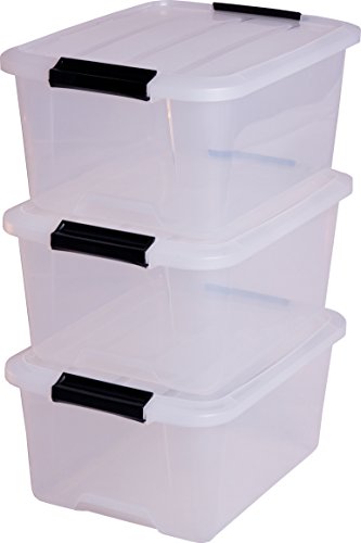 100021.0 set de 3 boîtes de rangement 15 l plas...