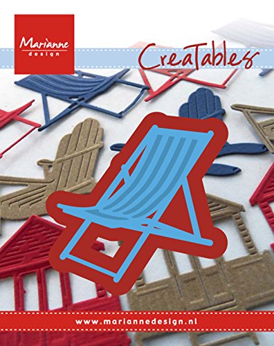 Matrice de découpe chaise, en métal, bleu