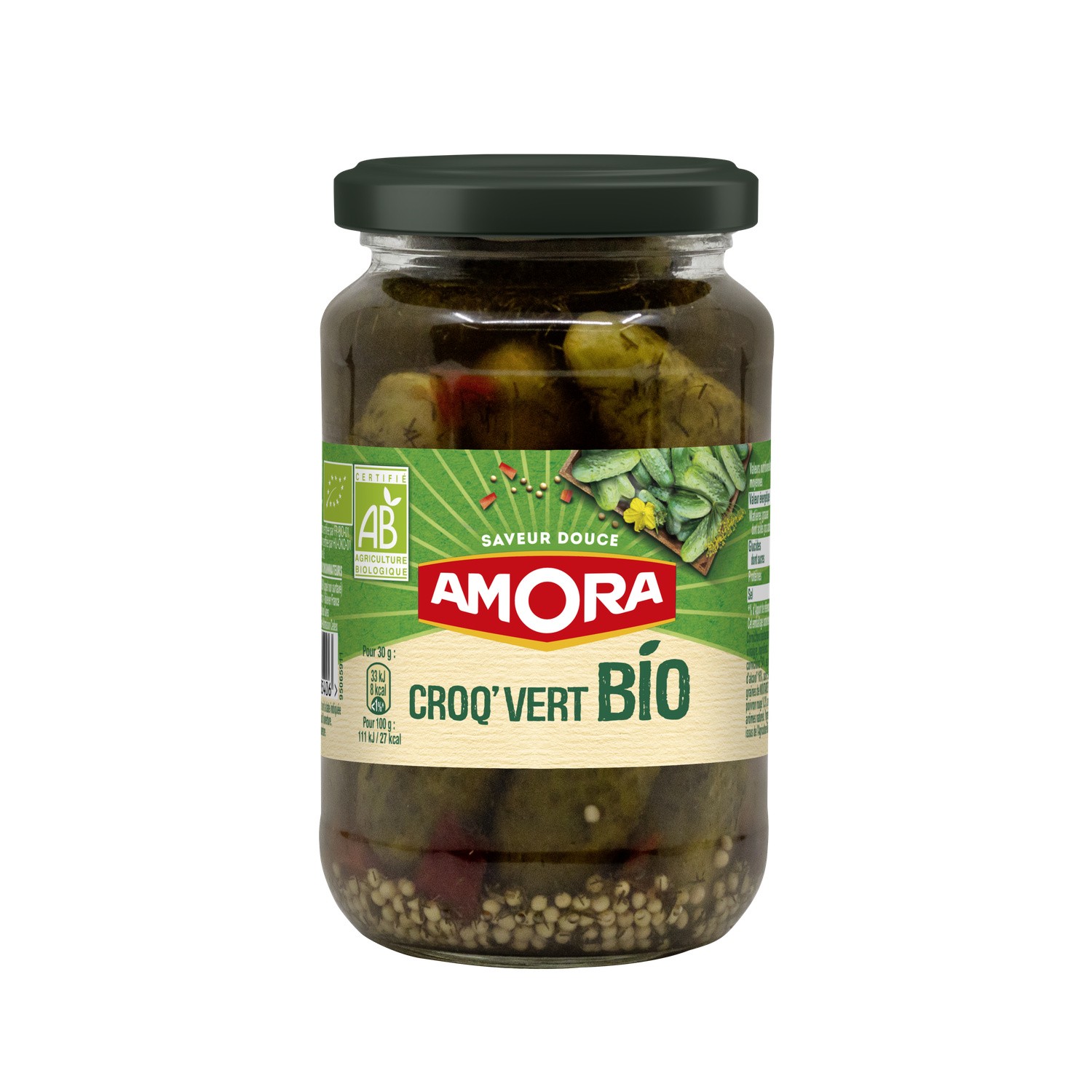 Cornichons Croq'Vert  Bio AMORA