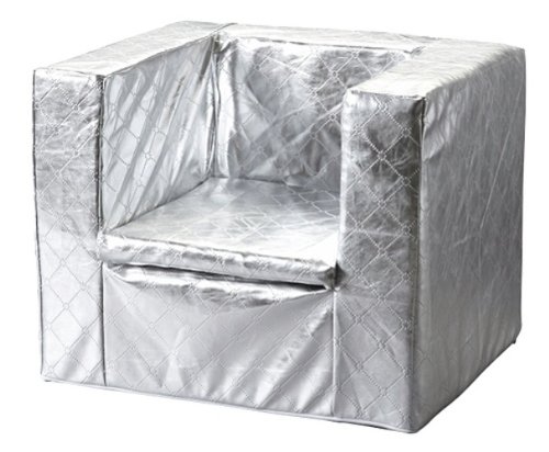 - 028-528-64784 - fauteuil - argent ciré