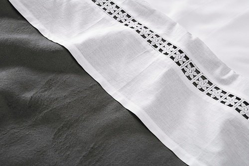 Drap-housse, blanc (120 x 150 cm)