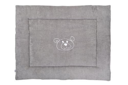 Couverture matelassée pour parc à bébé gris 80 ...