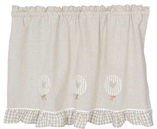 Cantonnière déco poule Clayre & Eef