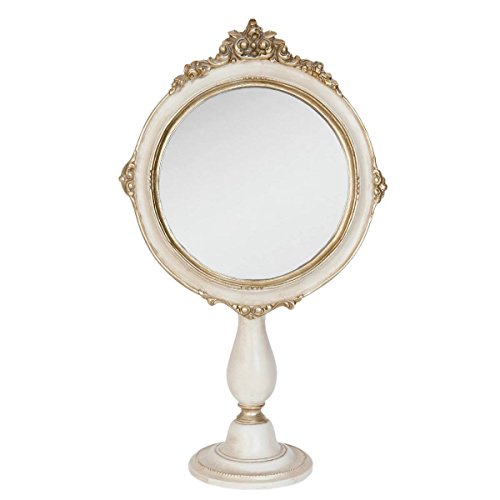 62s070 miroir sur pied blanc env. 19 x 9 x 33 cm