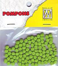 Choice mini pompons calcaire 100 st 3 mm