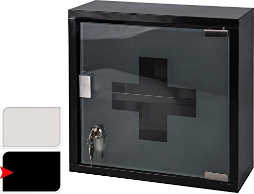 Armoire à pharmacie 30 x 30 x 12 cm noir