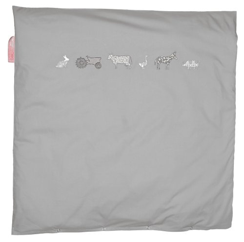 Housse de couette 80 x 80cm pour berceau et pou...