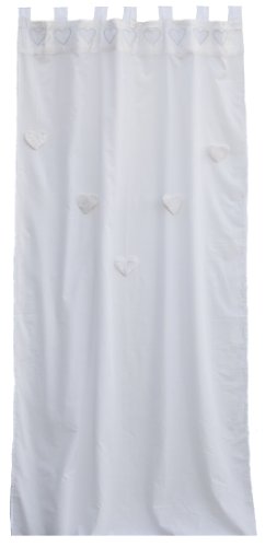 Taftan Rideau blanc coeurs suspendus (100 x 280 cm) - blanc code EAN 8718274422405 