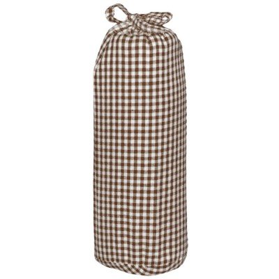 Drap housse vichy chocolat (40 x 80 cm) - marron