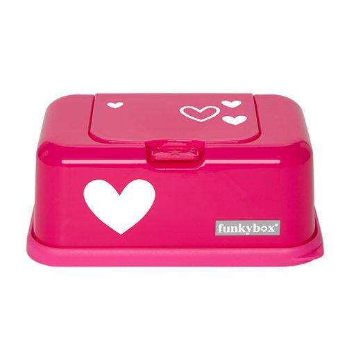 Funkybox Funky Box Boîte a Lingettes - Hot Pink - Rose Vif avec Coeur 8718347900182 (8718347900182)