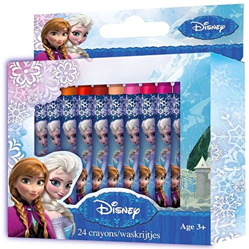 Disney 24 Crayons pastel Reine Des Neiges Scolaire Disney Officiel code EAN 8718375538494 