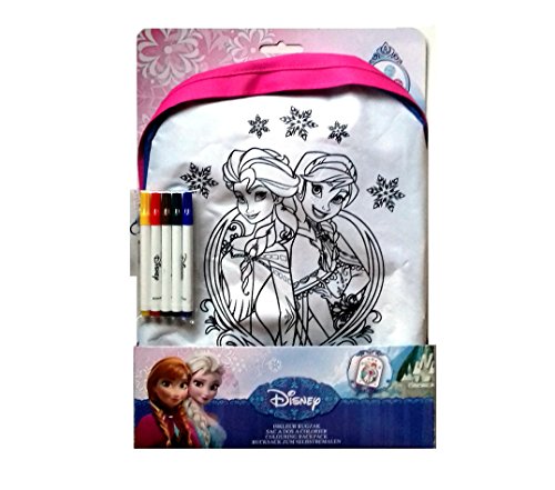 La reine des neiges - sac à dos à colorier - di...