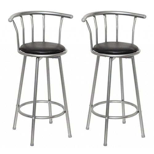 Lot de 2 tabourets de bar cuisine design Louisi...