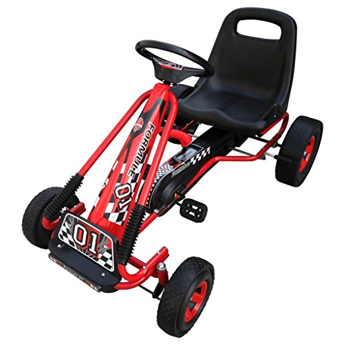 Kart à pédales rouge pour enfant fonction roue ...