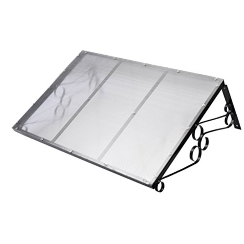 Auvent marquise fer pour porte d' entrée