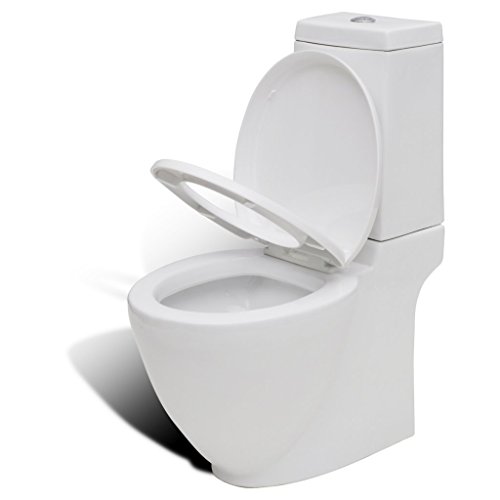 Cuvette wc carré blanche en céramique design sp...