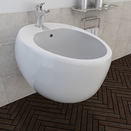 Bidet suspendu en céramique sanitaire blanc
