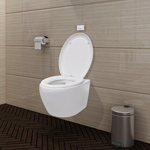 Cuvette suspendue blanche fermeture en douceur