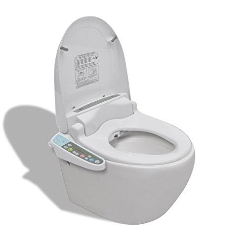 Cuvette suspendue avec abattant japonais électr...