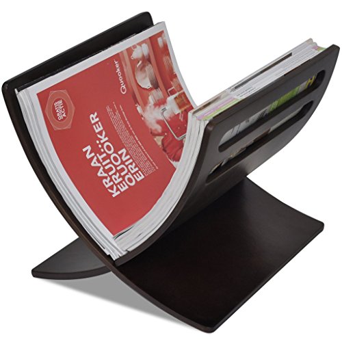 Etagère à magazines en bois brun