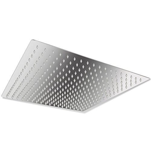 Pommeau de douche en acier inoxydable carré