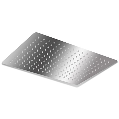 Pommeau de douche en acier inoxydable rectangul...