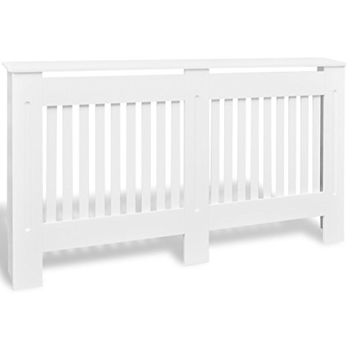 Cache-radiateur Blanc MDF 152 cm