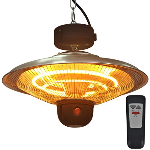 Chauffe-terrasse suspendu à infrarouge 1,5 kW a...