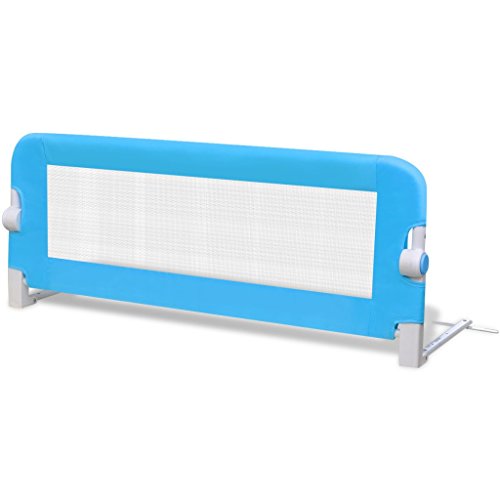 Barrières de lit pour enfants 102 x 42 cm Bleu