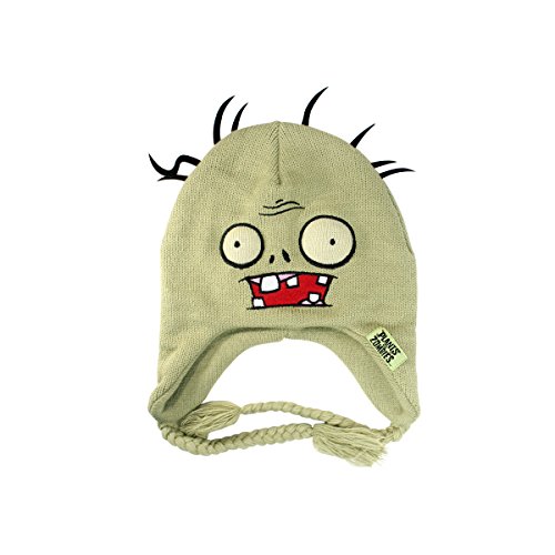 Plants vs Zombies - Beanie, Face, Grey [import ...