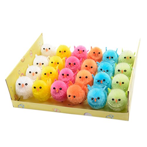 Lot de 24 poulets Multicouleur Multicouleur