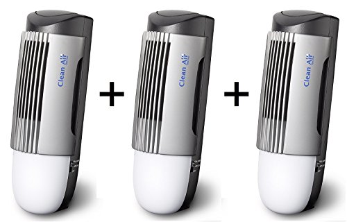 3 x Purificateurs design d'air avec ioniseur CA...
