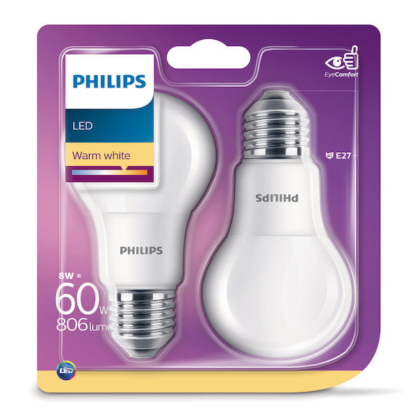LED E27 Standard 8W-60W 8718696576830 PHILIPS LED E27 Standard 8W-60W 8718696576830 PHILIPS