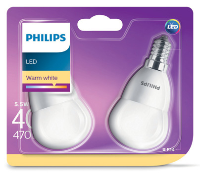 LOT DE 2 AMPOULES LED SPHÉRIQUES