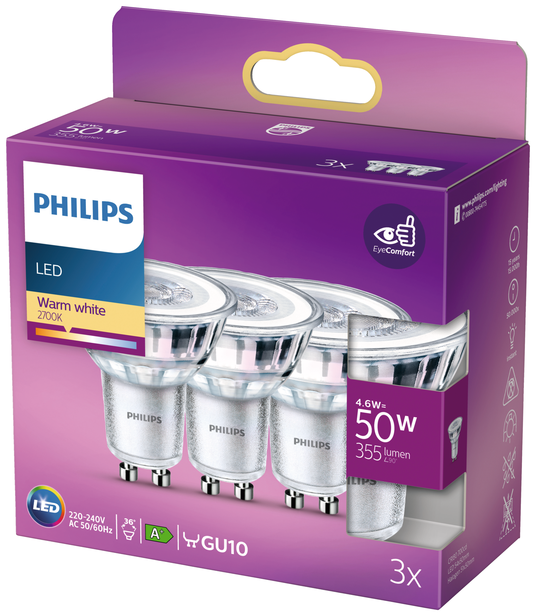 LOT DE 3 SPOTS LED