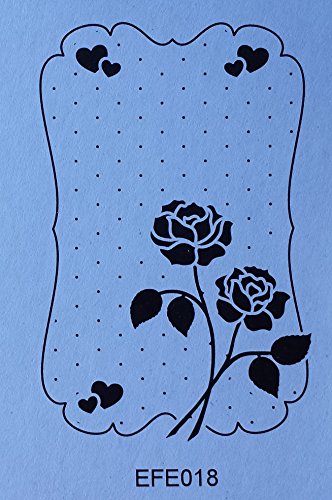 Classeur gaufrage fond roses et coeurs Nellie S...