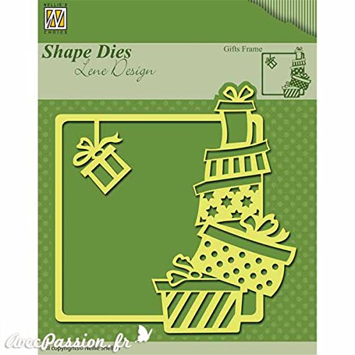 Dies découpe gaufrage Noel cadre carré cadeaux ...