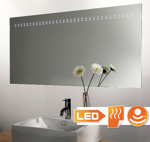 Schaere Miroir chauffant éclairage LED avec détecteur 100x60 cm pour salle de bains code EAN 8718819901327 