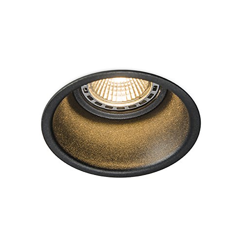 Design, moderne spot à encastrer dept noir, alu...