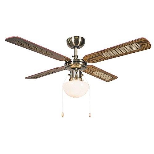 Rétro ventilateur de plafond avec lumière wind ...