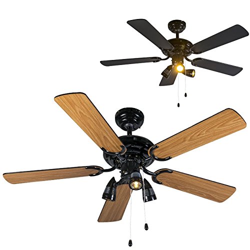 Moderne ventilateur de plafond avec lumière mis...