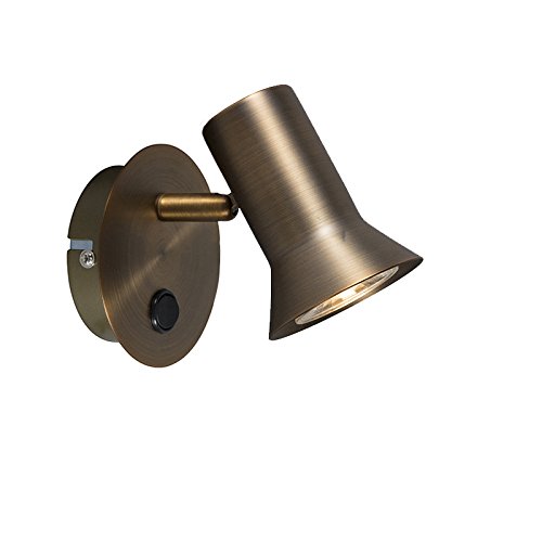 Design,moderne spot karin 1 bronze avec interru...