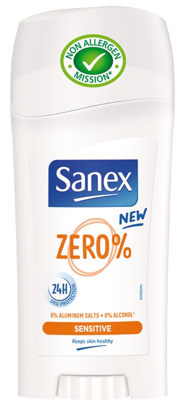 DÉODORANT STICK 0% PEAUX SENSIBLES SANEX