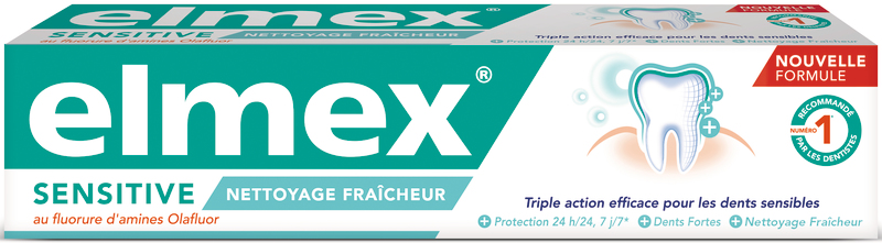 DENTIFRICE SENSITIVE NETTOYAGE FRAICHEUR ELMEX