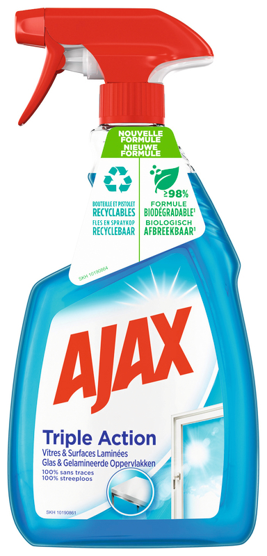 NETTOYANT VITRE ÉCO-RESPONSABLE BLEU (b) AJAX